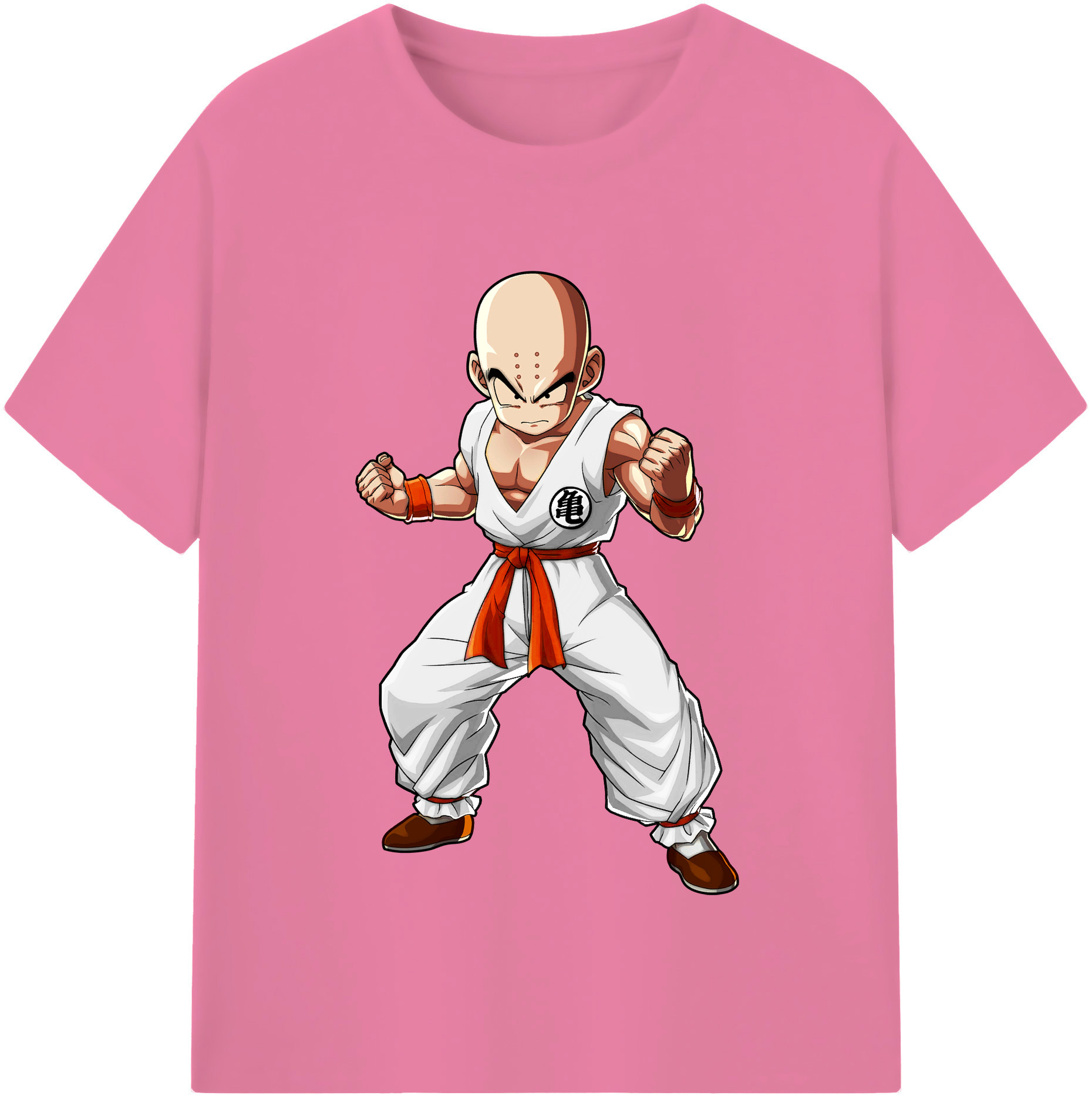 （画像用） ドラゴンボール クリリン DRAGON BALL krillin 綿100％半袖Tシャツ（フロントプリント）